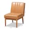 Baxton Studio Daymond Mid-Century Modern Tan Faux Leather and Walnut Brown Finished Wood Dining Chair 186-11353-Zoro - alternate 8